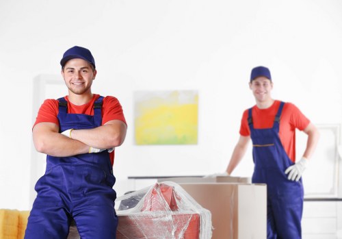 Local removals team planning a home move in Hainault