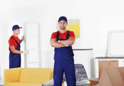 Fire safety and clear access routes within a storage facility