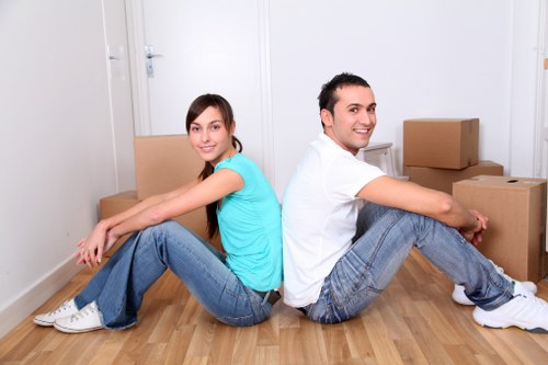 Secure mobile storage process for homes and businesses in Hainault
